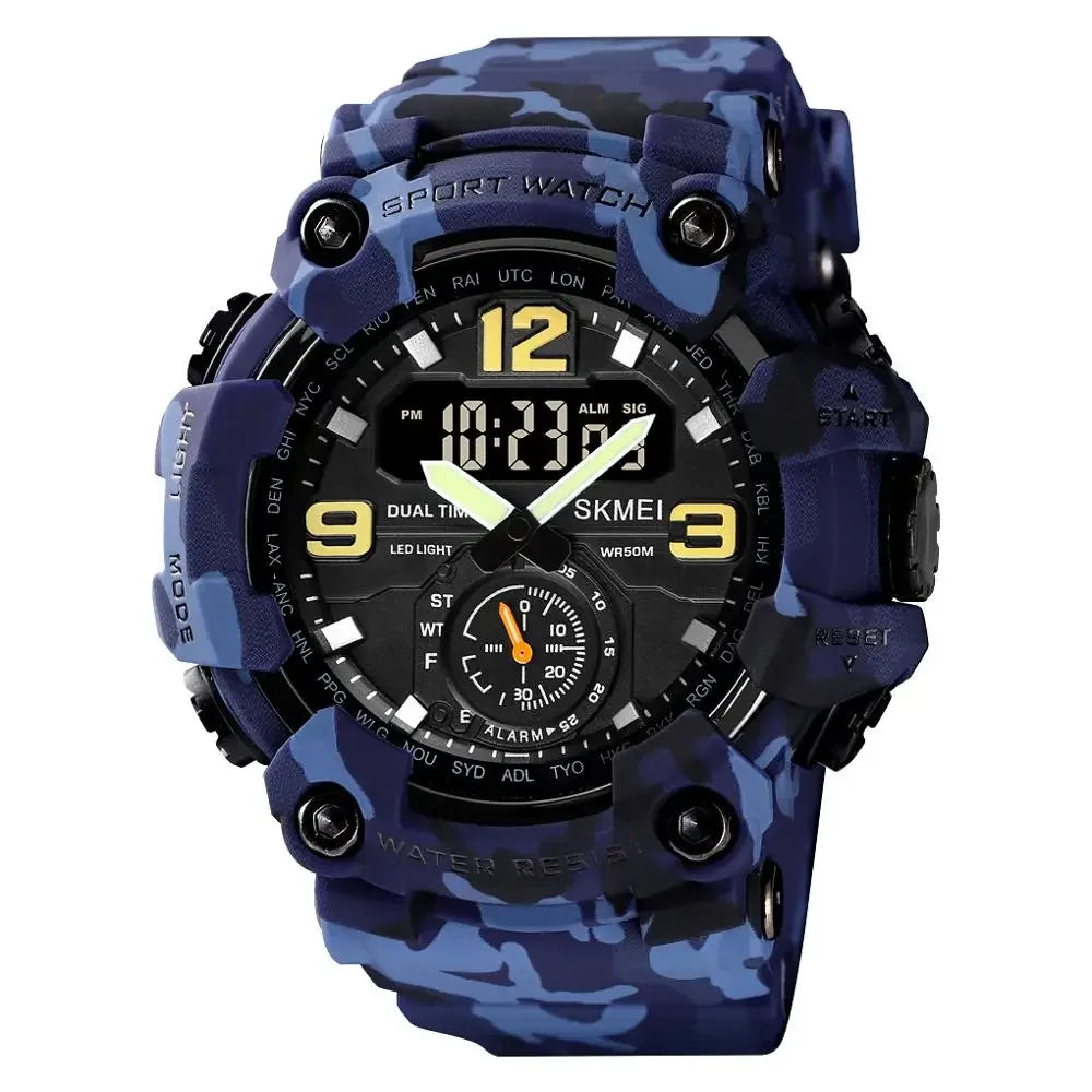 SKMEI 1637 Men’s Military Digital Watch Camo Waterproof Shockproof Sport