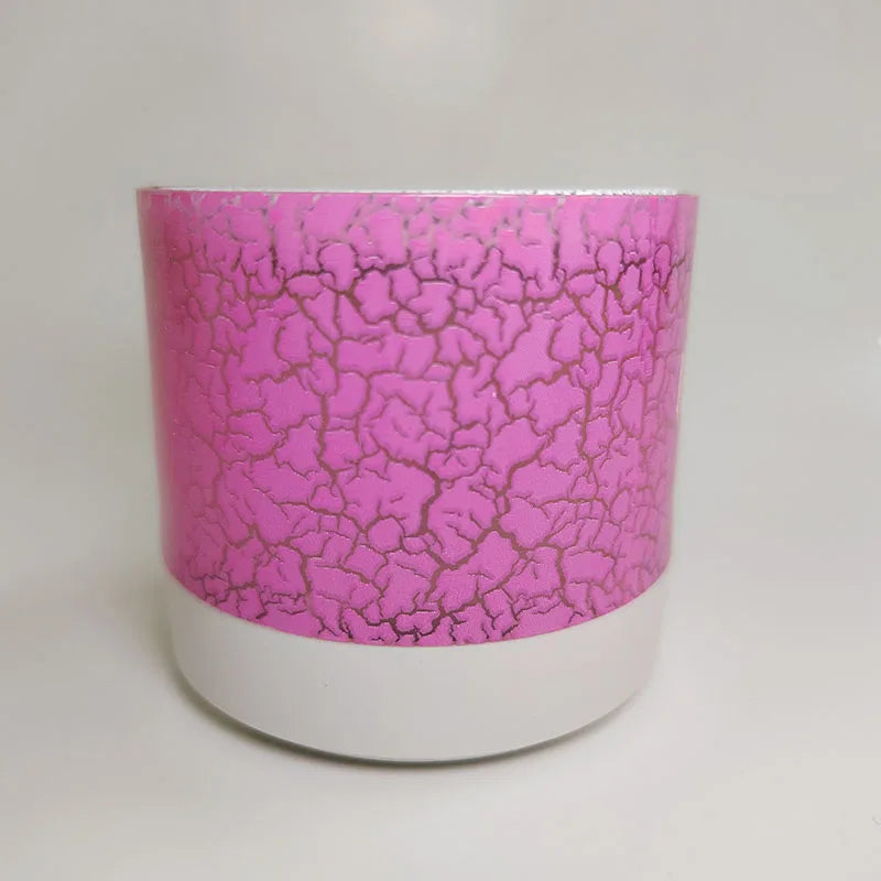 Mini Bluetooth Subwoofer Speaker Portable Wireless Car Audio LED Dazzling