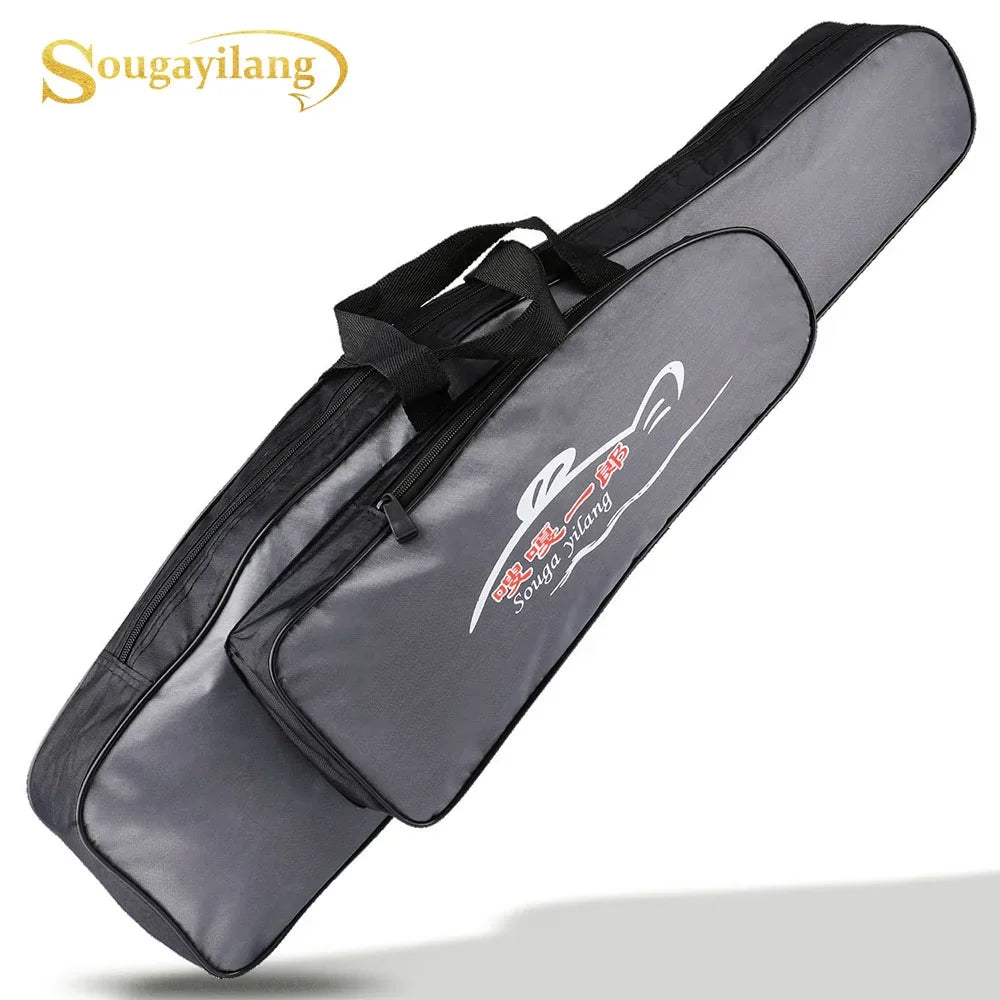 Fishing Rod Bag Sougayilang Single Layer Nylon Tackle Carry Storage Case