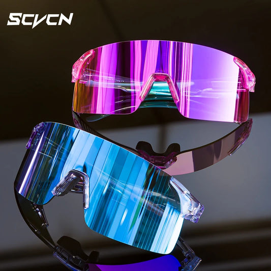 SCVCN Photochromic Cycling Sunglasses MTB Bike Glasses for Men & Women