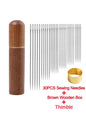30Pcs Stainless Steel Blind Sewing Needles Self Threading for Elderly DIY