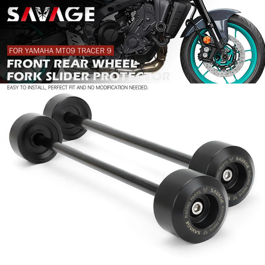 MT09 2021 Front Rear Axle Fork Crash Slider For YAMAHA MT-09 Tracer 900 9 GT 2022 2023 Motorcycle Wheel Hub Anti-Collision Block-EXPROTAS