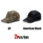 2Pcs Camouflage Baseball Cap Breathable Sun Hat Outdoor Hunting Fishing
