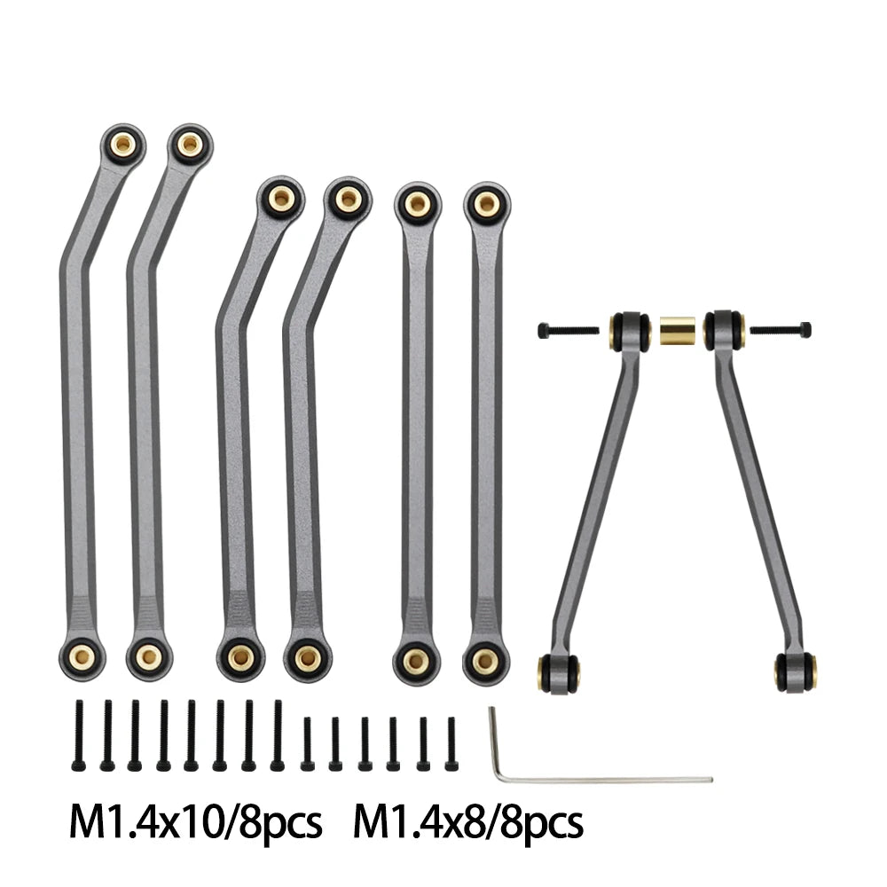 1/24 RC Crawler Metal High Clearance Chassis Link Set for Axial SCX24 - EXPROTAS