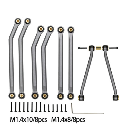 1/24 RC Crawler Metal High Clearance Chassis Link Set for Axial SCX24 - EXPROTAS
