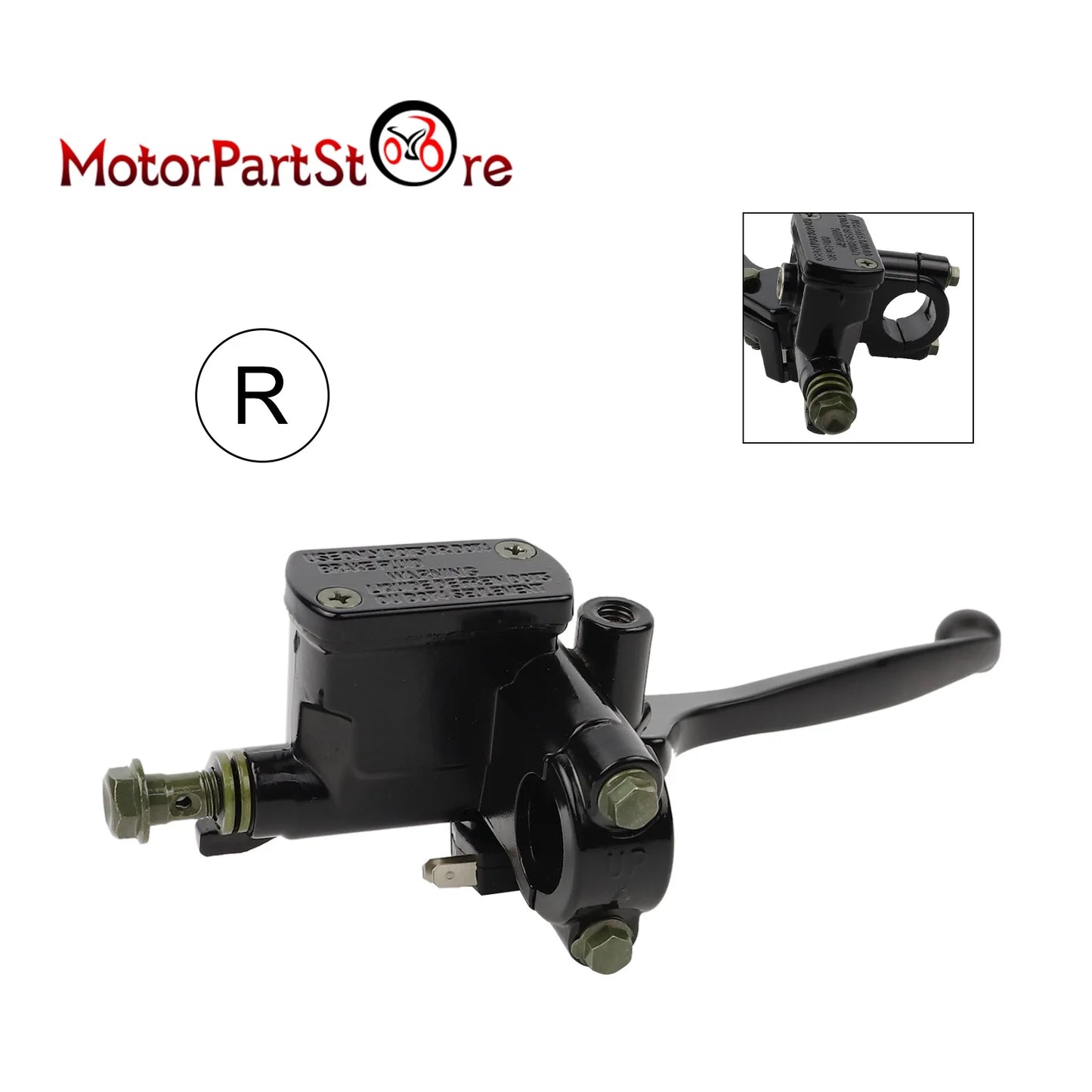 Motorcycle Brake Master Cylinder Lever Brake Pump for GY6 Scooter 50cc 70cc 90cc 110cc 125cc 150cc 250cc Moped ATV Pit Bike-EXPROTAS