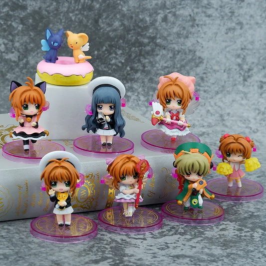 Cardcaptor Sakura 8pcs Vinyl Action Figure Set Anime Collectible Dolls - EXPROTAS