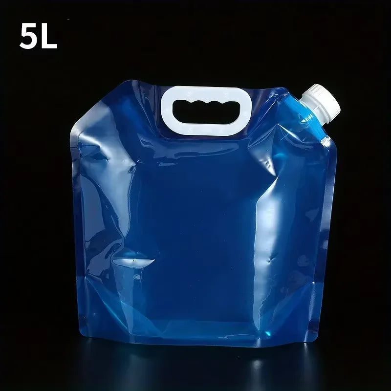 5L/10L Collapsible Water Storage Jug Bag for Camping Hiking Outdoor Use
