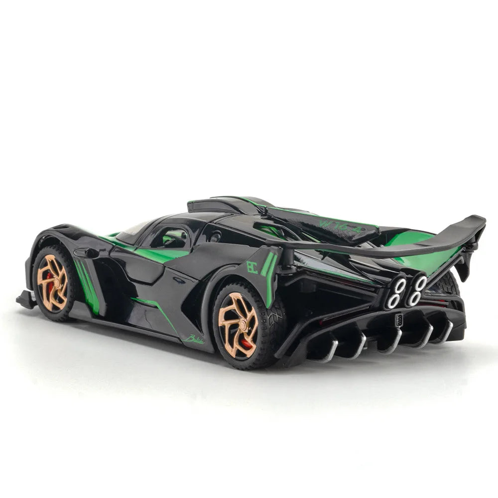 1:32 Bugatti Bolide Alloy Sport Car Model Diecasts & Toy Vehicle Metal Super Car Simulation Car Decoration Sound Light Boy Gift-EXPROTAS