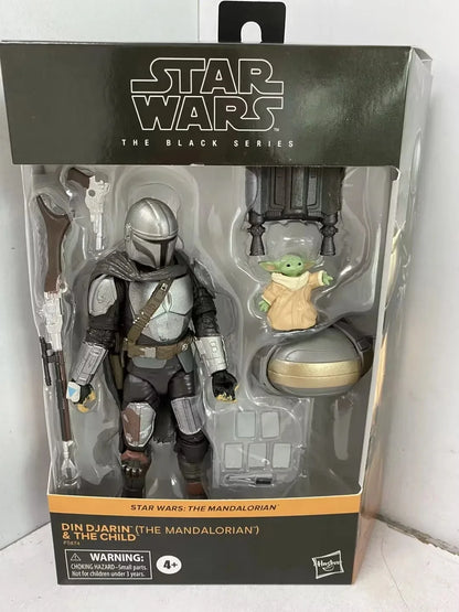 Star Wars Black Series - Din Djarin & Baby Yoda Action Figures, Moveable Joints-EXPROTAS