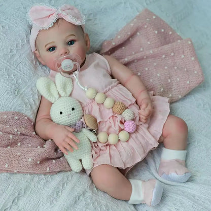 46CM Meadow Reborn Baby Doll Soft Touch 3D Skin Hand Painted Art