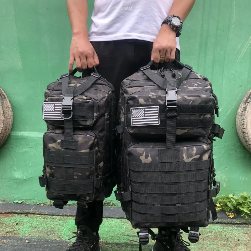 25L/50L Fishing Hunting Bag Waterproof Nylon Backpack Outdoor Rucksack