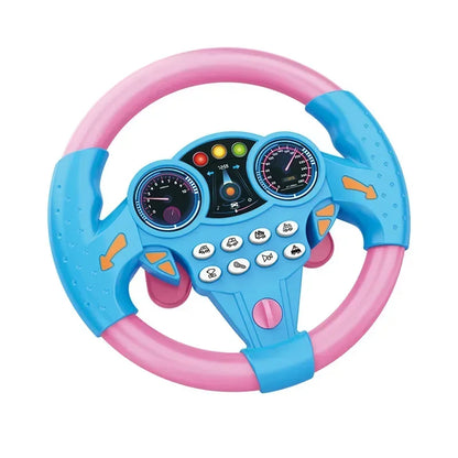 Infant Simulation Steering Wheel Toy with Lights & Sound for Stroller