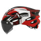 SUPERIDE Men Women Cycling Helmet with Rearlight Sports MTB Bicycle Helmet Road Bike Mountain Bike Helmet with Goggles & Visor-EXPROTAS