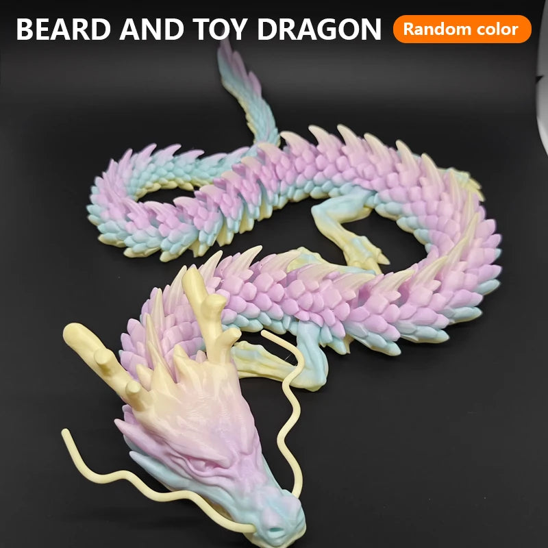 3D Printed Gem Dragon Crystal Fidget Toy Rotatable Articulated 88CM 60CM