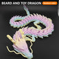 3D Printed Gem Dragon Crystal Fidget Toy Rotatable Articulated 88CM 60CM