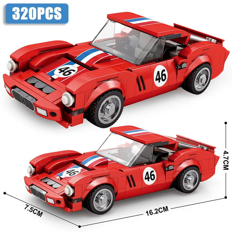 Car Series Building Blocks Model Sets Sports Racing Speed Champion DIY Educational Bricks Toys Boys Kids Adult Christmas Gifts-EXPROTAS
