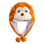 Unisex Funny Bulls Head 3D Animal Decorative Hat Winter Cap for Adults