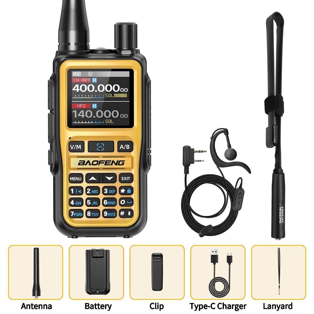 Baofeng Walkie Talkie UV-5R Mini Dual Band Bluetooth Long Range Radio