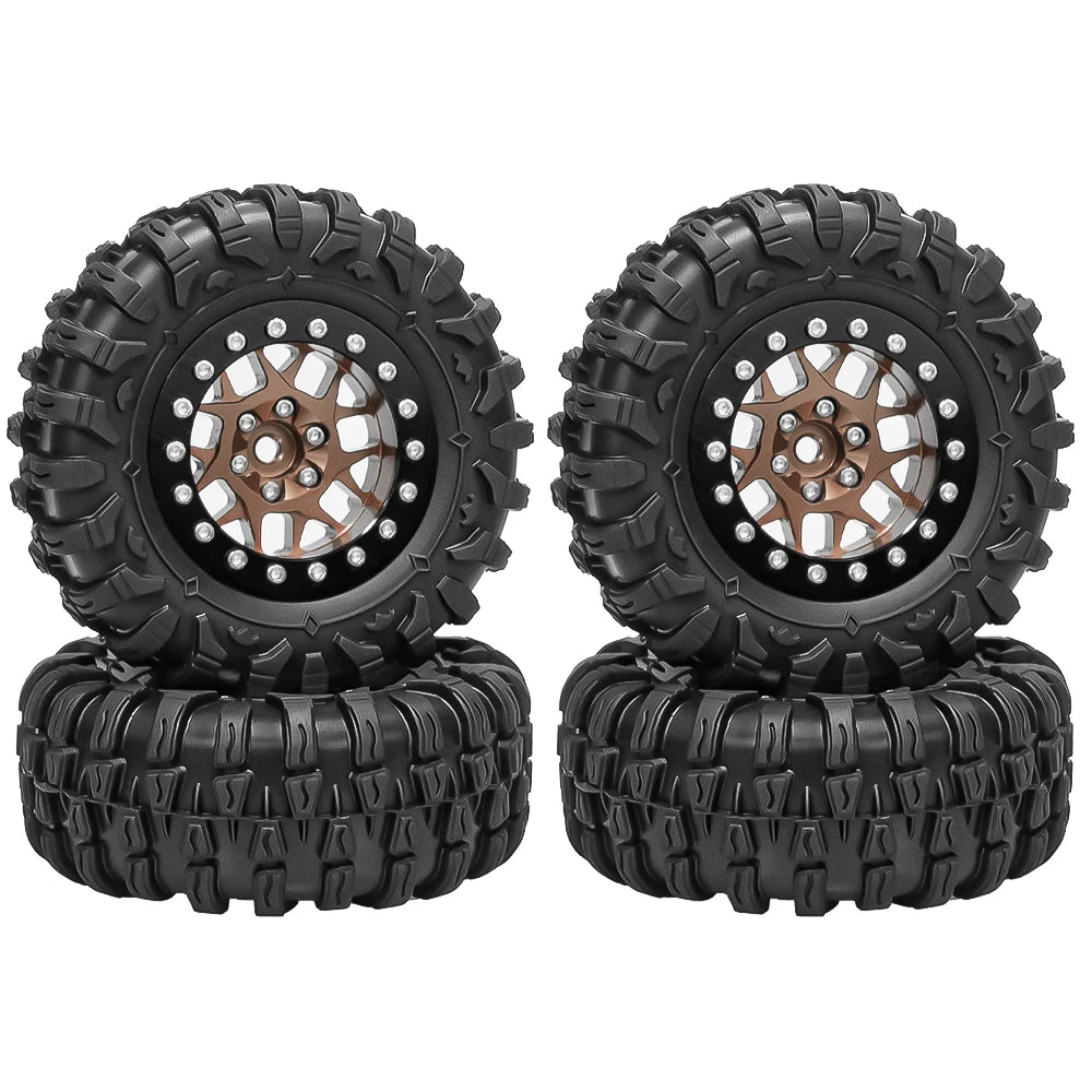 1.45 Inch Crawler Car Tire Wheels for 1/18 TRX-4M 1/24 SCX24 RC