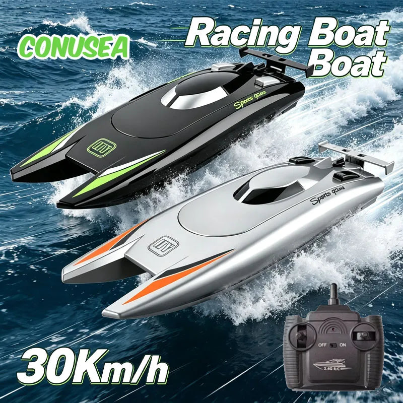 Speed Boat Remote Control 2.4G Racing Electric Toy for Kids Outdoor