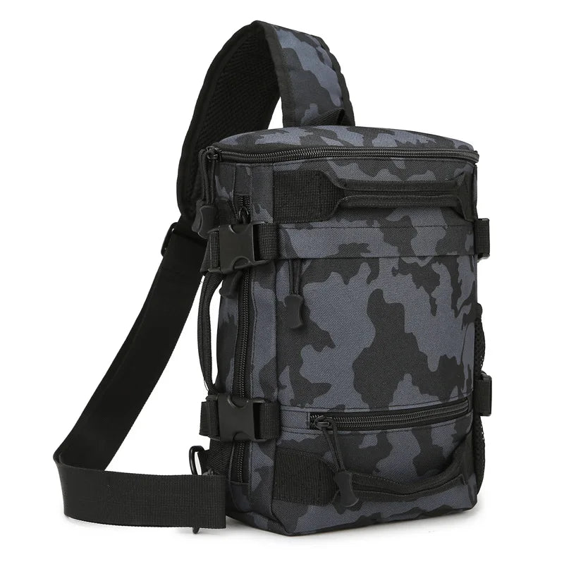 Tactical Chest Bag Outdoor Camping Hiking Sling Backpack Molle Pack