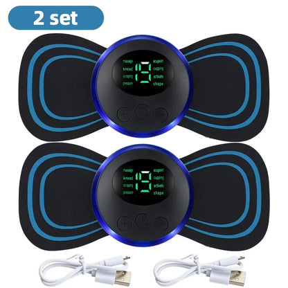 Neck Massage Massager Electric Muscle Pain Relief 4Pcs 19 Levels Vibration