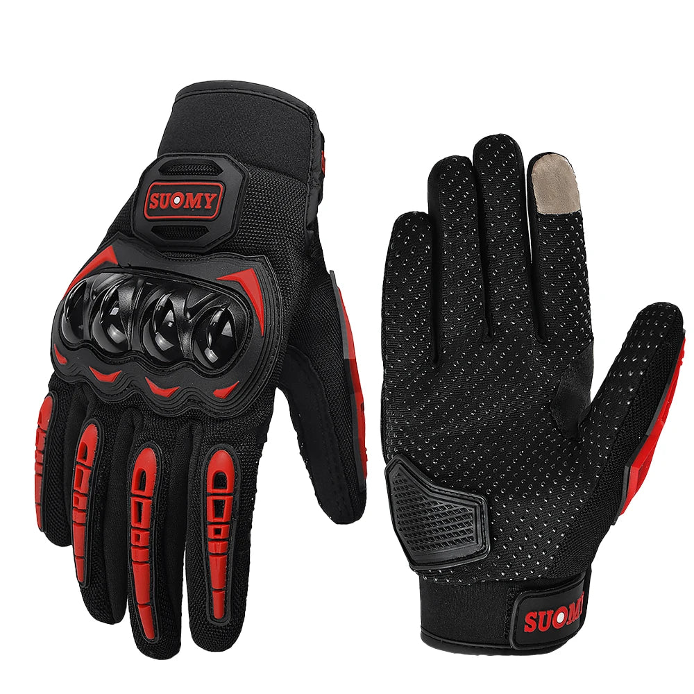 Mesh Motorcycle Gloves Suomy Summer Touchscreen Breathable Moto Motocross