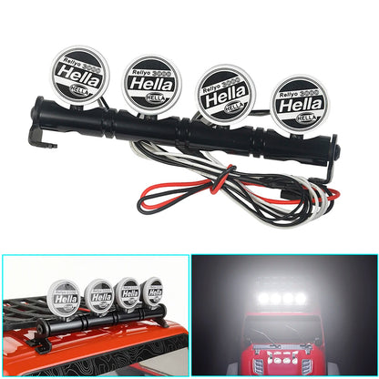 LED Light Roof Lamp Bar for 1/10 RC Crawler TRX4 SCX10 D90 Axial 6V