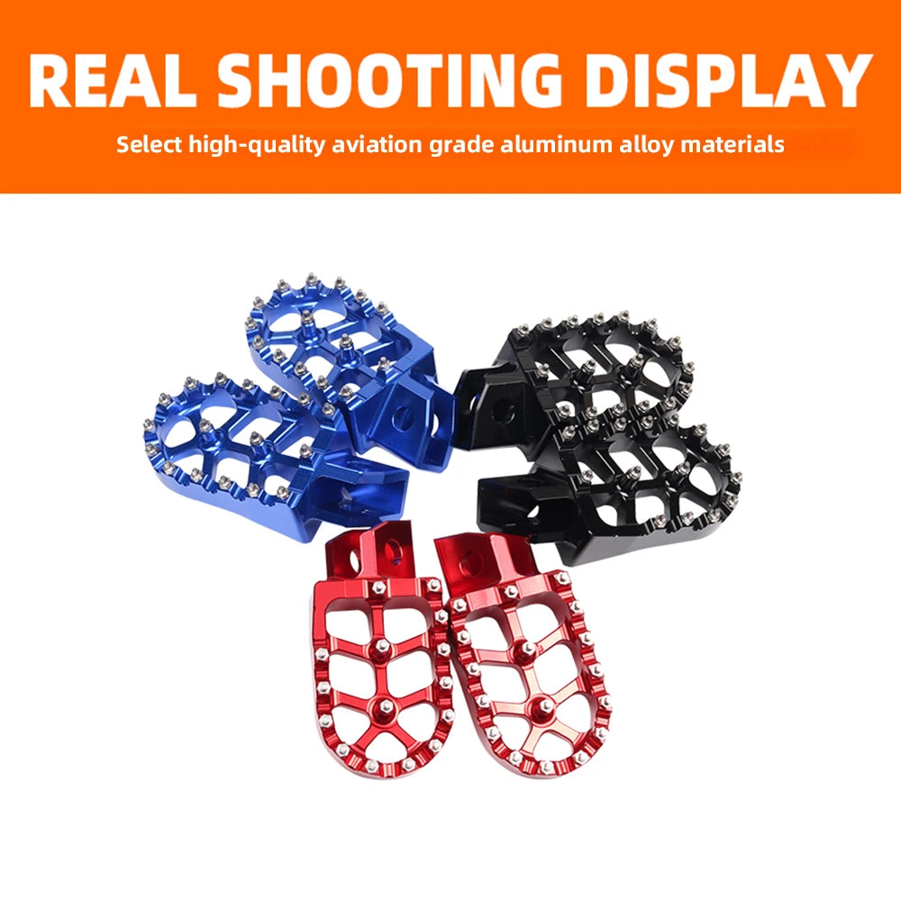Motorcycle FootRest Footpegs Foot Pegs Pedal For YAMAHA TTR 90 110 125 250 TTR250 YZ80 YZ125 YZ250 YZ WR 200 250 500 Accessories - EXPROTAS
