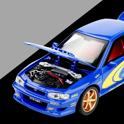 JDM 1/32 Impreza WRX STI Supercar Diecast Model Alloy Metal Car Classic Love Collection Hobby Birthday Gifts With Friend Trendy