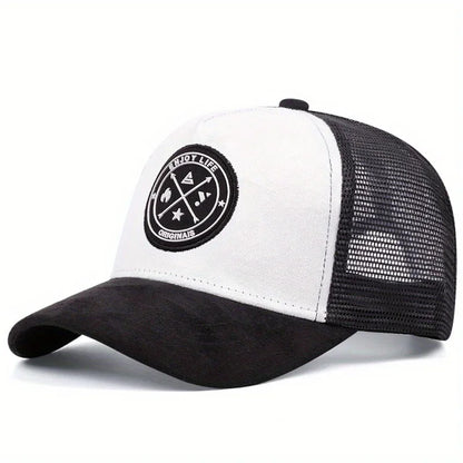 ENJOY LIFE Mesh Baseball Cap, Unisex Snapback, Breathable Street Hip Hop Trucker Hat