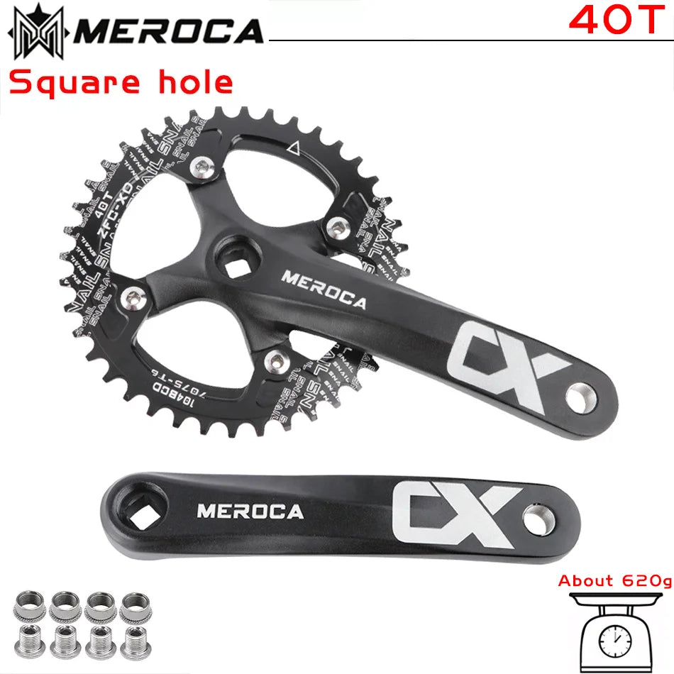 104BCD MTB Crankset 170mm Aluminum Square Taper 32T-42T Chainring