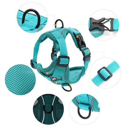 Dog Vest Strap Harness Reflective Adjustable Padded for Puppy and Cats