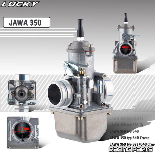 NEW JAWA 350 28mm Carburetor for TS Type 638/639/640/693 Chopper 12V Vergaser