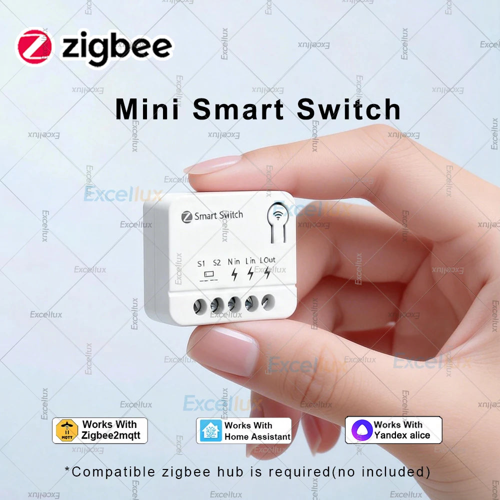 10A Smart Switch Module Zigbee Control Mini Relay for Home Assistant
