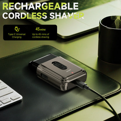 Compact Foil Shaver with Pop-up Trimmer Type-C Charging 7000RPM Men