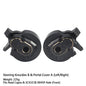 Black Brass Steering Knuckle Portal Cover Weights for Axial Capra SCX10 III