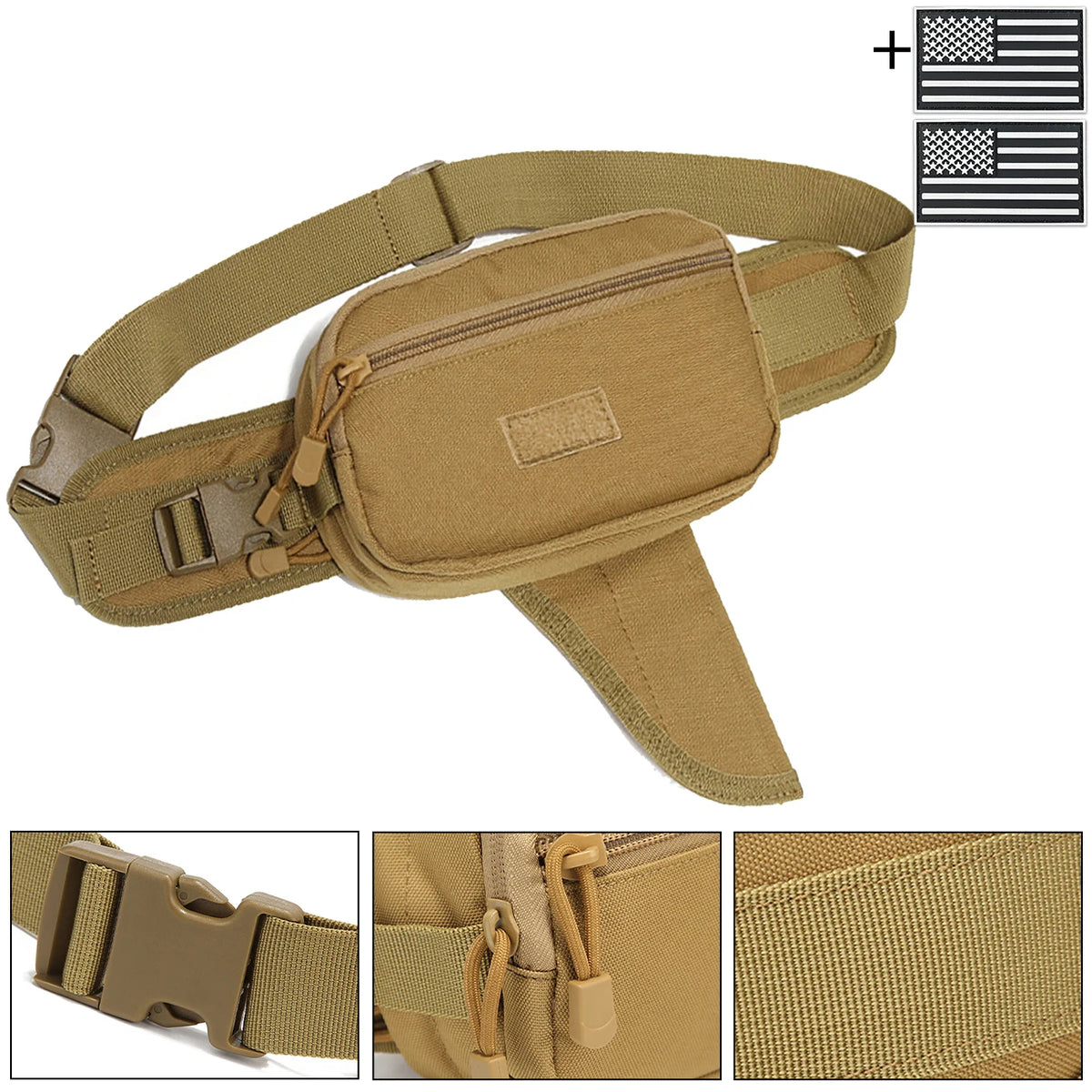 Adjustable Waist Belt Outdoor Equipment Bag with Adjustable Length