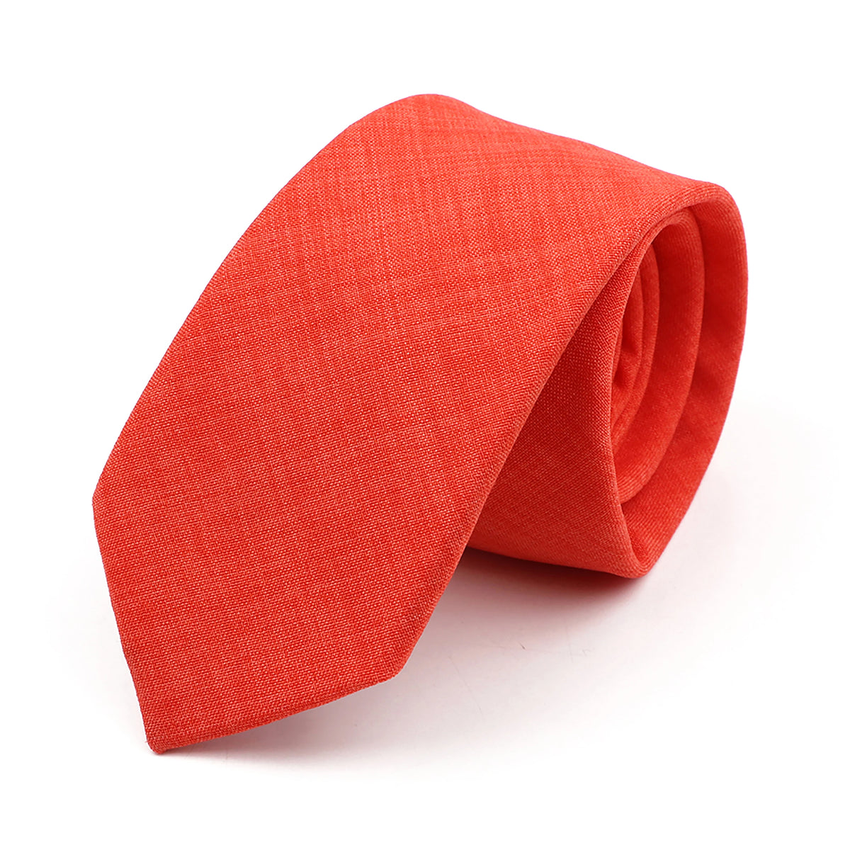 Men Tie Solid Slim Skinny Plain Wedding Party Ties Sage Green Pink Orange