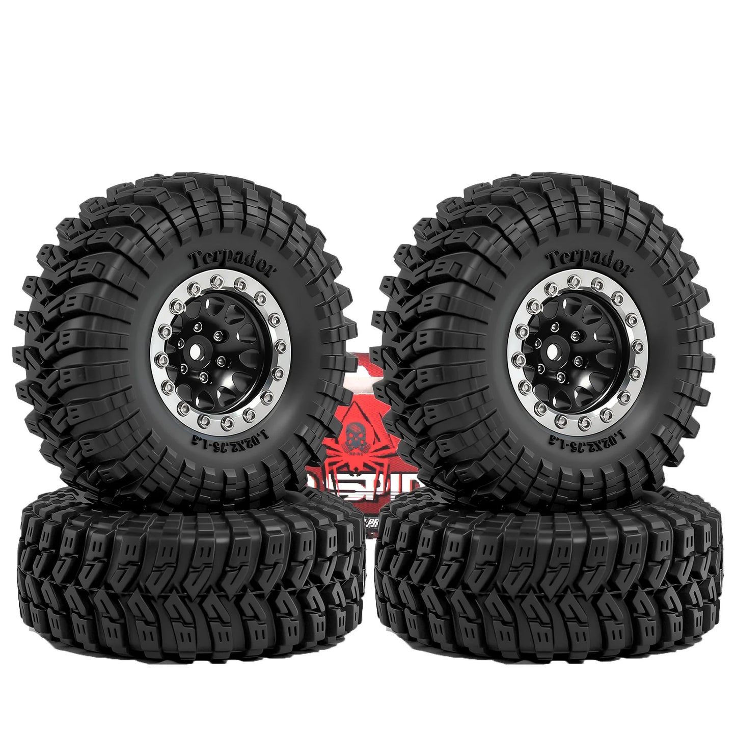 1.3 Crawler Wheel Tire Set 4PCS for 1/18 TRX4M SCX24 RC Vehicles