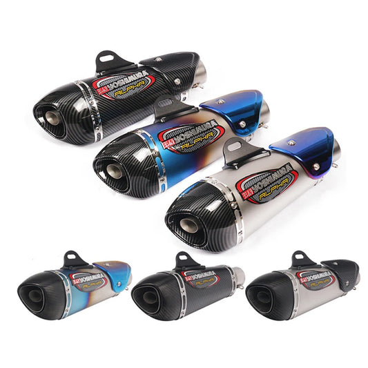 Universal 51mm motorcycle exhaust alpha muffler for R3 MT07 FZ1 R6 R15 ZX6R ZX10 Z900 Z400 1000 CBR1000 GSXR1000 with DB killer-EXPROTAS