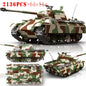 WW2 German Panther Panzer III Tiger I Tank Building Blocks Military Brick Set