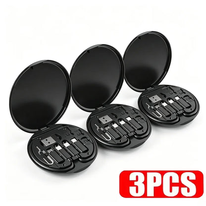 3pcs Mobile Phone Holder Fast Portable USB Charging for Traveling