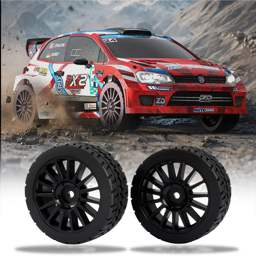 ZD Racing RX12 1/12 RC Car Tires 2pcs Rubber Drift Tires 12mm Hex