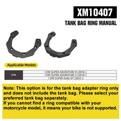 Rhinowalk 6.5L Magnetic Motorcycle Tank Bag Quick Release Rain Cover Universal