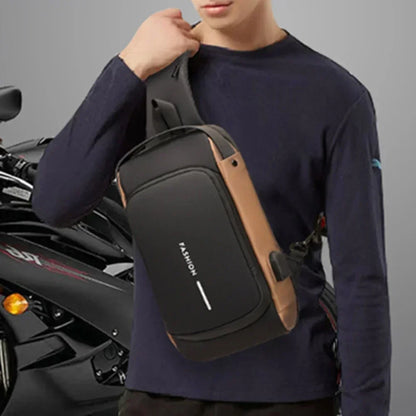 Men's Anti-theft Crossbody Shoulder Bag Travel Sling Chest Pack