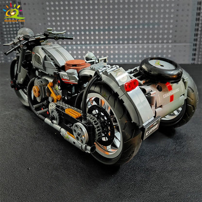 808PCS Motorbike Building Model Blocks Racer MOC Toy for Kids and Adults