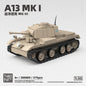 WW2 Valentine I Light Tank MKIII 1:35 Building Blocks Military Brick Model Educational Gift