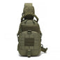 Tactical Chest Bag Sling Backpack Outdoor Travel Military Mens Molle Bags